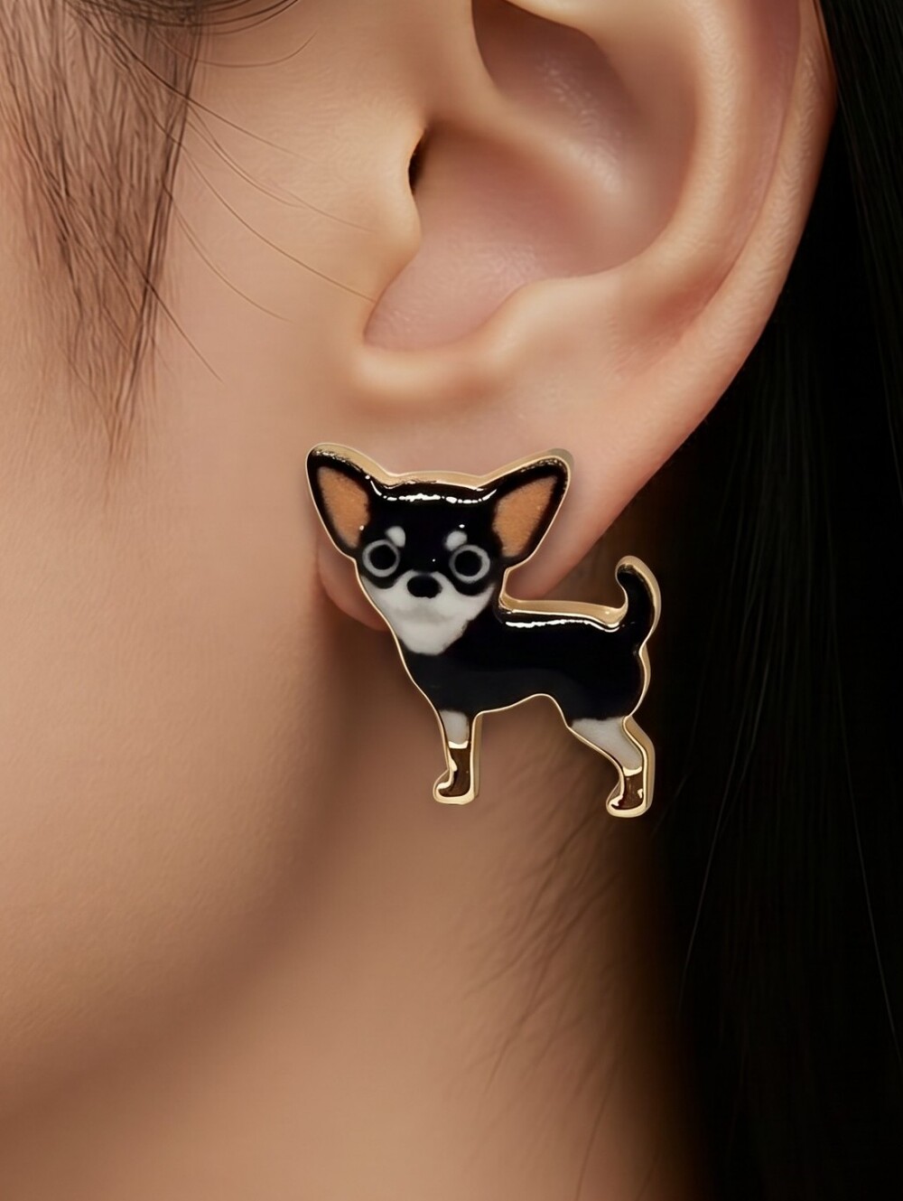 Chihuahua Earrings 🐶 Dog Mom Pierced Ears Pet Owner Jewelry Mexican Toy Breed
